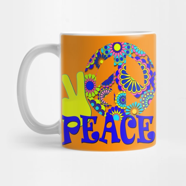 Hippie Peace Sign by AlondraHanley